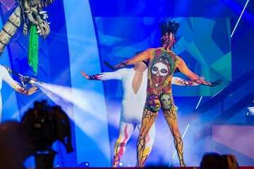 Concurso de maquillaje corporal del Carnaval de Las Palmas de GC (Foto Antonio Rico)
